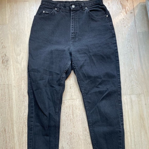 Vintage Black Denim Lee Jeans - Picture 1 of 6